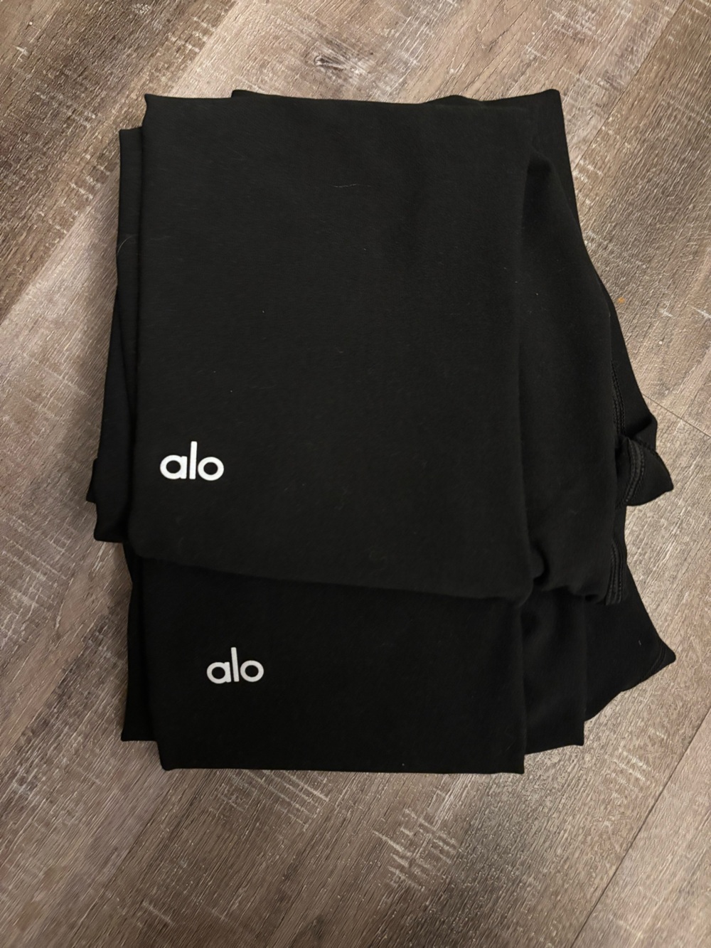 2x Pairs Alo Yoga Alosoft 7/8 Highlight Leggings Matte Black Ankle Size M Lot